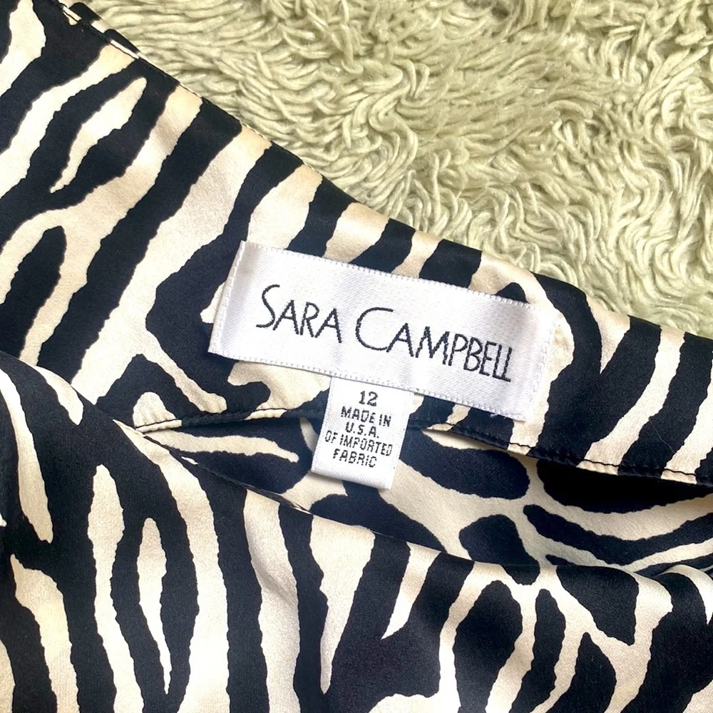 One Shoulder Zebra Top - Picture 2 of 3